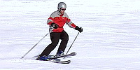 „křížení“ - špičku vnitřní lyže překřížit přes špičku lyže vnější