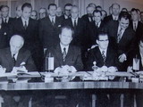 Unterzeichnung des Prager Vertrages zwischen der BRD und der CSSR