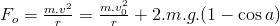 F_o=\frac{m.v^2}{r}=\frac{m.v_0^2}{r}+2.m.g.(1-\cos{a})