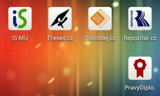 Příklad ikon v systému Android