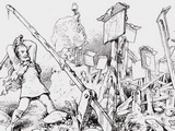 Karikatura zaměřená proti rozdrobenosti Německa v první polovině 19. století