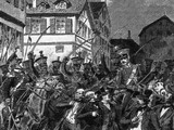 	Rozehnání Zbytkového parlamentu 18 června 1849 ve Stuttgartu