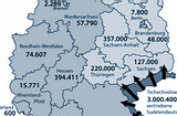 Karte Sudetendeutsche Aufnahmelaender Boehmen