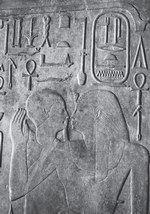 Bůh Ptah a faraon Senvosret I.