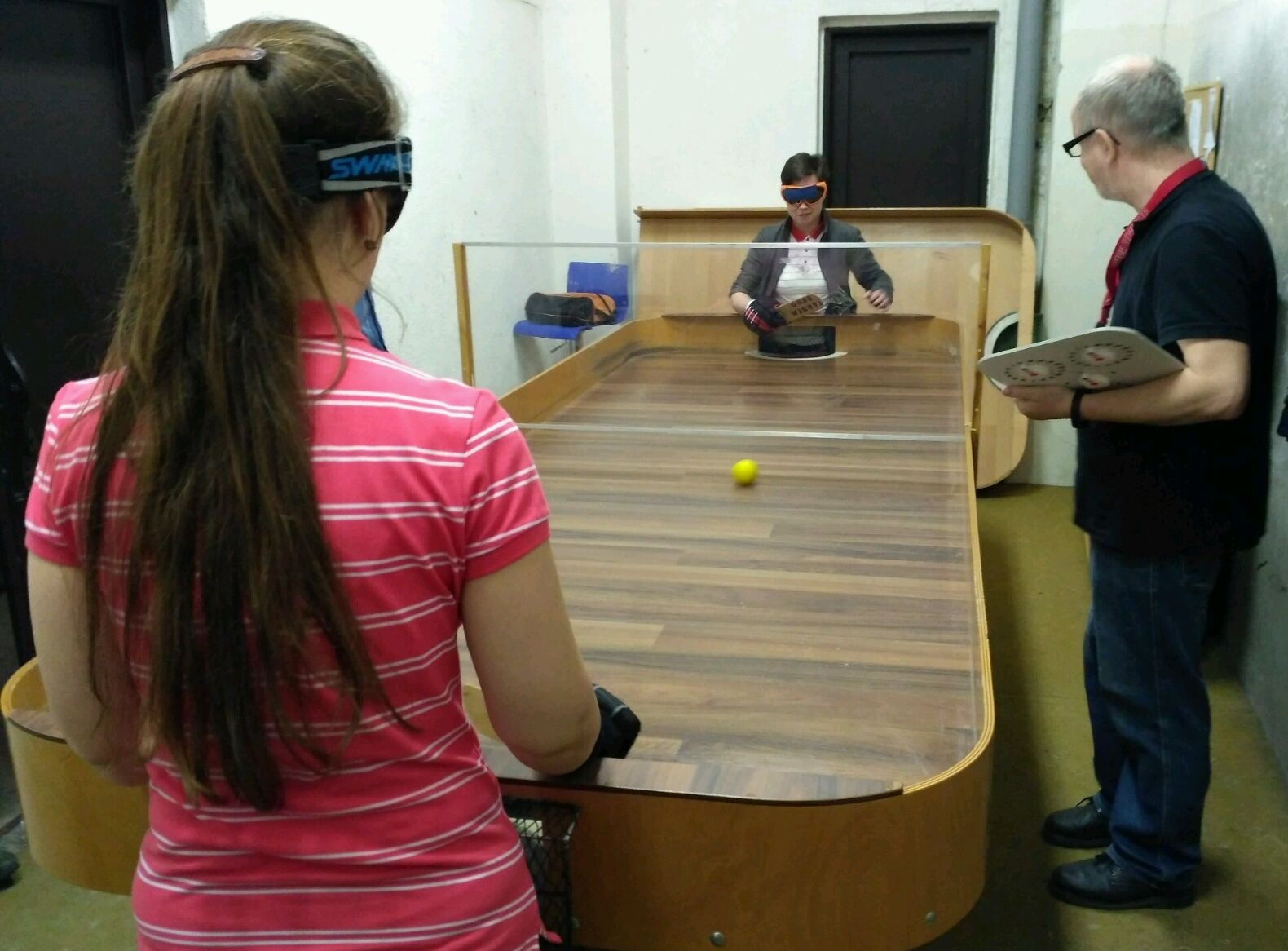 Aplikovaný stolní tenis - showdown - pro studenty se zrakovým postižením