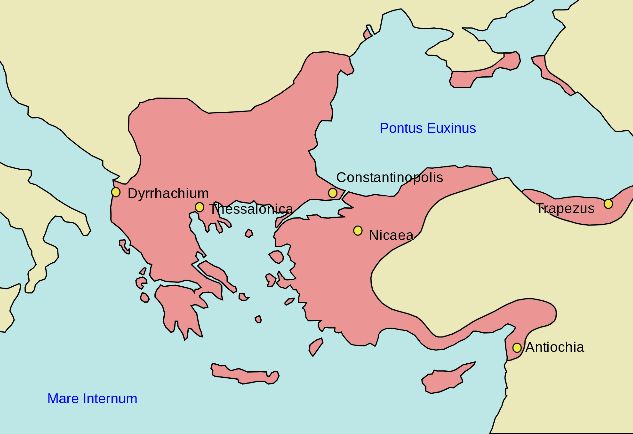 Byzantská říše ke konci 11. st.