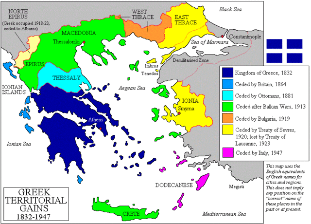 Územní vývoj řeckého státu