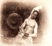 Bayard jako utopený (La „noyade“ de Bayard) (1840)