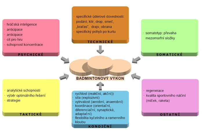Faktory sportovního výkonu – badminton