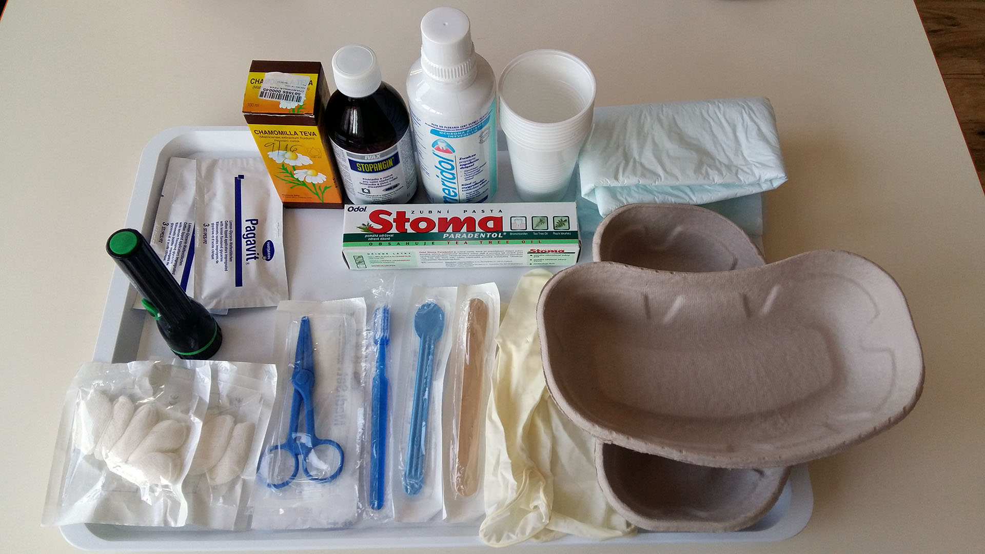 Equipment for oral cavity care