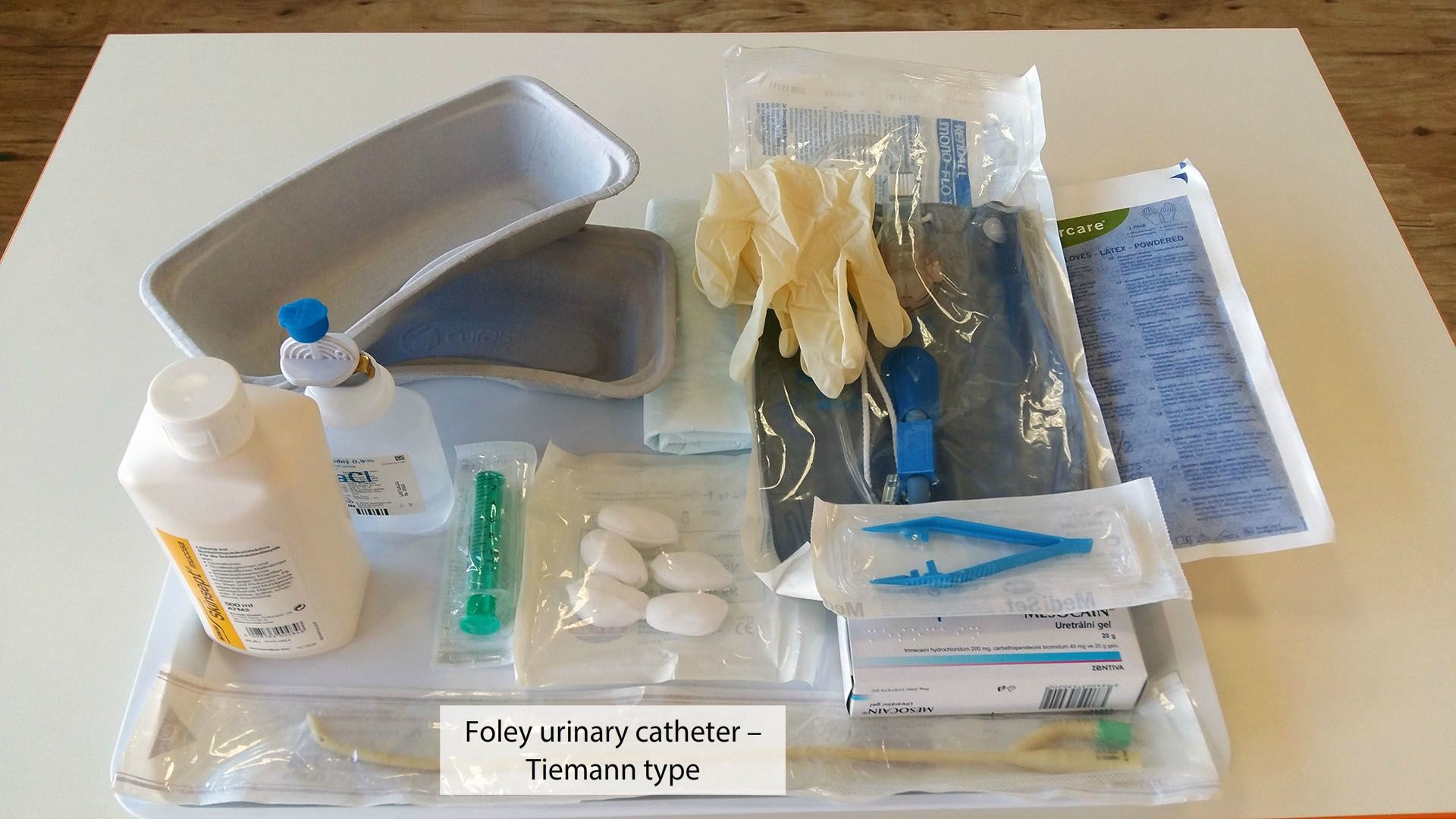 Equipment for inserting male permanent urinary catheter