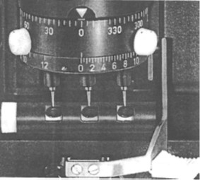 Prismatic compensator on projecting lensmeter