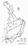 Obr. 21 Sesuvy způsobené zatížením území haldami. Handlová v r. 1961. Záruba, Mencl, 1987.