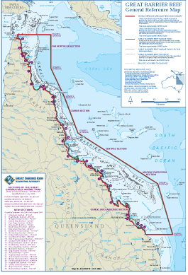  Velký korálový útes lemuje SV pobřeží Austrálie