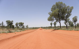 Písková poušť centrální Austrálie