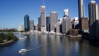 Centrum s řekou Brisbane