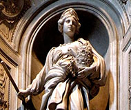 Socha Matyldy v chrámě sv. Petra v Římě, 16. století