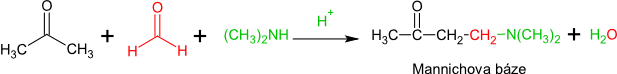  mechanismus Mannichovy reakce 