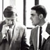 1966 Symposium v Cold Spring Harbor o syntéze proteinů. Zleva doprava: John Cairns, Phil Leder a Robert Thach.