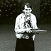 Barbara McClintocková při předávání Nobelových cen, 1983.