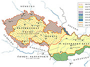 Mapa oklešťeného Československa