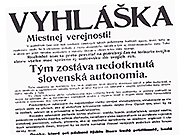 Stanné právo vyhlášené v Bratislavě dne 10.3.1939