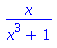x/(x^3+1)