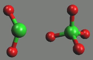 chloristan chlorosylu ClO2+ ClO4–