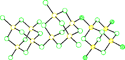 Struktura tetragonálního BeCl2