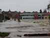Obr. 127 Záplavy na řece Otavě v Písku v r. 2002.