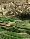 Obr. 132 Úprava zemědělsky obdělávané krajiny v severním Jemenu. Oáza Nalat-Seet. Burkert et al., German research, 2007