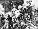 		Barrikadenkämpfe im Revolutionsjahr 1848