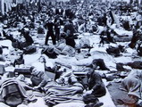 Lager mit sudetendeutschen Vertriebenen in der amerikanischen Zone – 1945