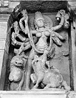Bohyně Durga v podobě Mahišásuramardiní