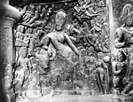 Bůh Šiva v androgynním aspektu Ardhanáríšvary