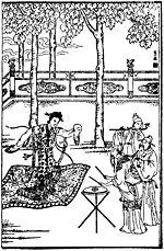 Milostnice tchangského císaře Süan-cunga Jang Kuej-fej tančí